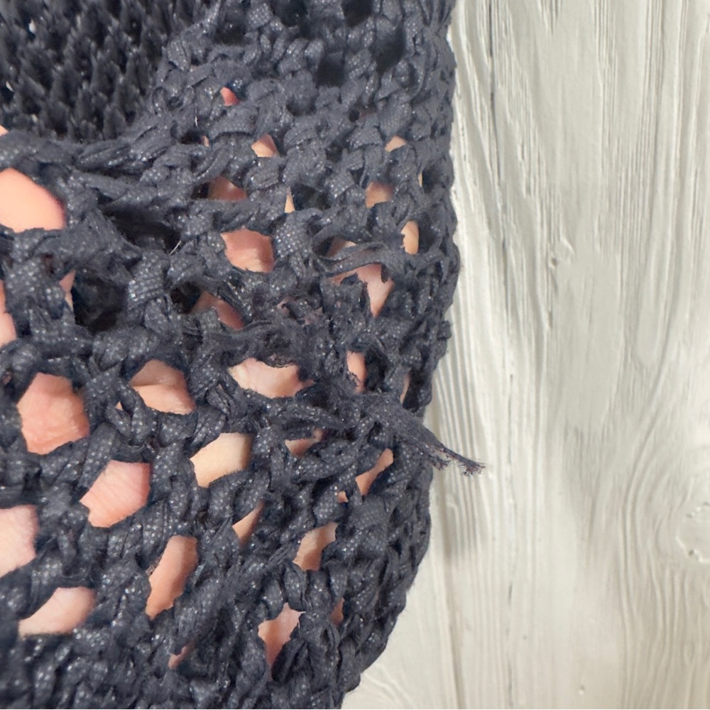 Alexander Wang Charcoal Open Knit Top - Picture 3 of 5